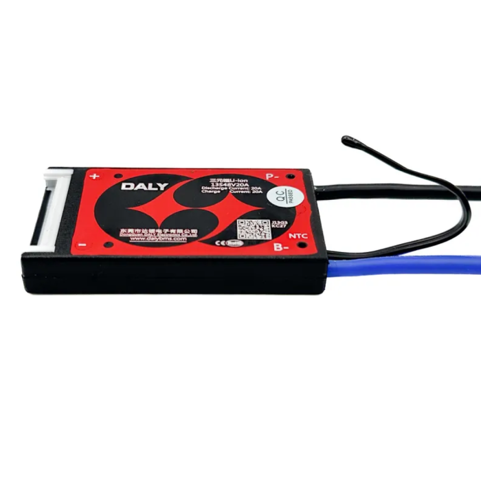 Плата защиты Daly для Li-ion батарей 13S 48В 20А (с функцией балансировки и термозащитой)